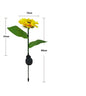Lampade solari a LED a forma di girasole, luci decorative solari