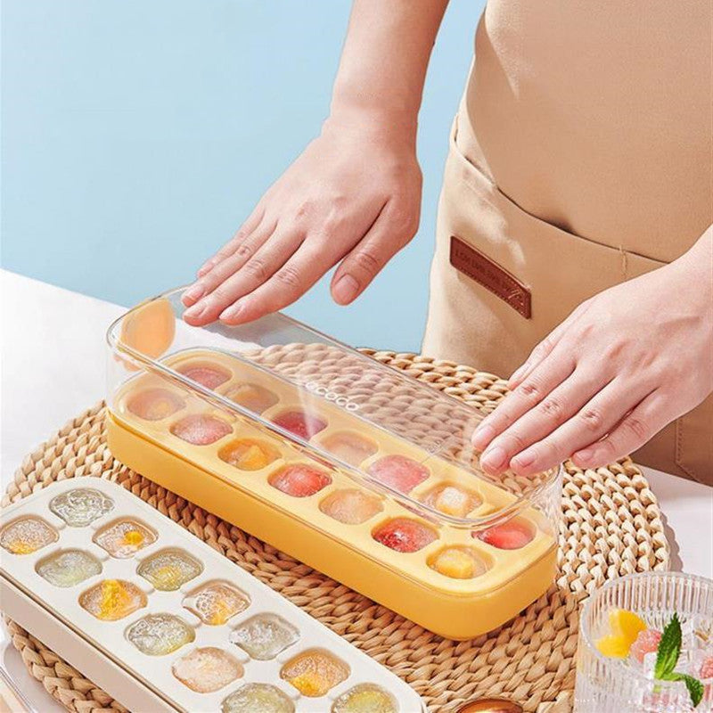 Silicone Ice Tray Press Household Homemade Box TEZZONMAART