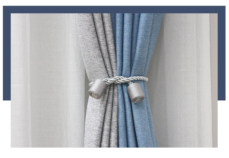 Cylindrical Curtain Bandage Magnetic Buckle Installation-free