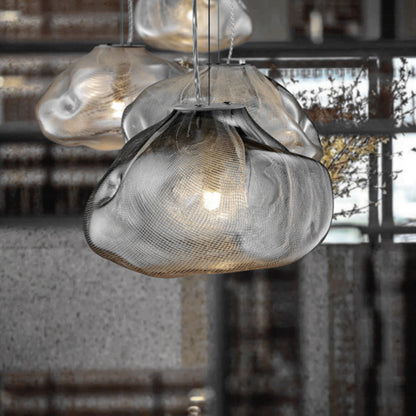 Lampadario decorativo in vetro di lusso postmoderno