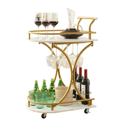 Mobile Bar Serving Cart