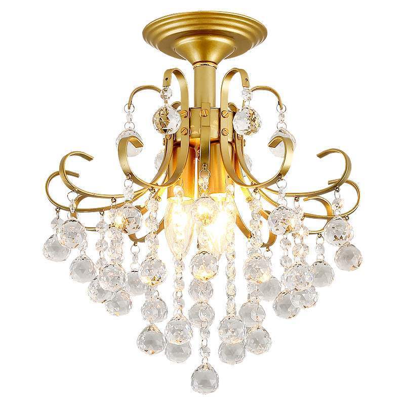 Lampadario di cristallo di lusso europeo per piccoli ristoranti americani