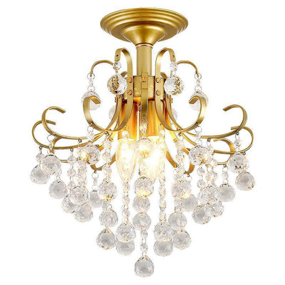 Lampadario di cristallo di lusso europeo per piccoli ristoranti americani