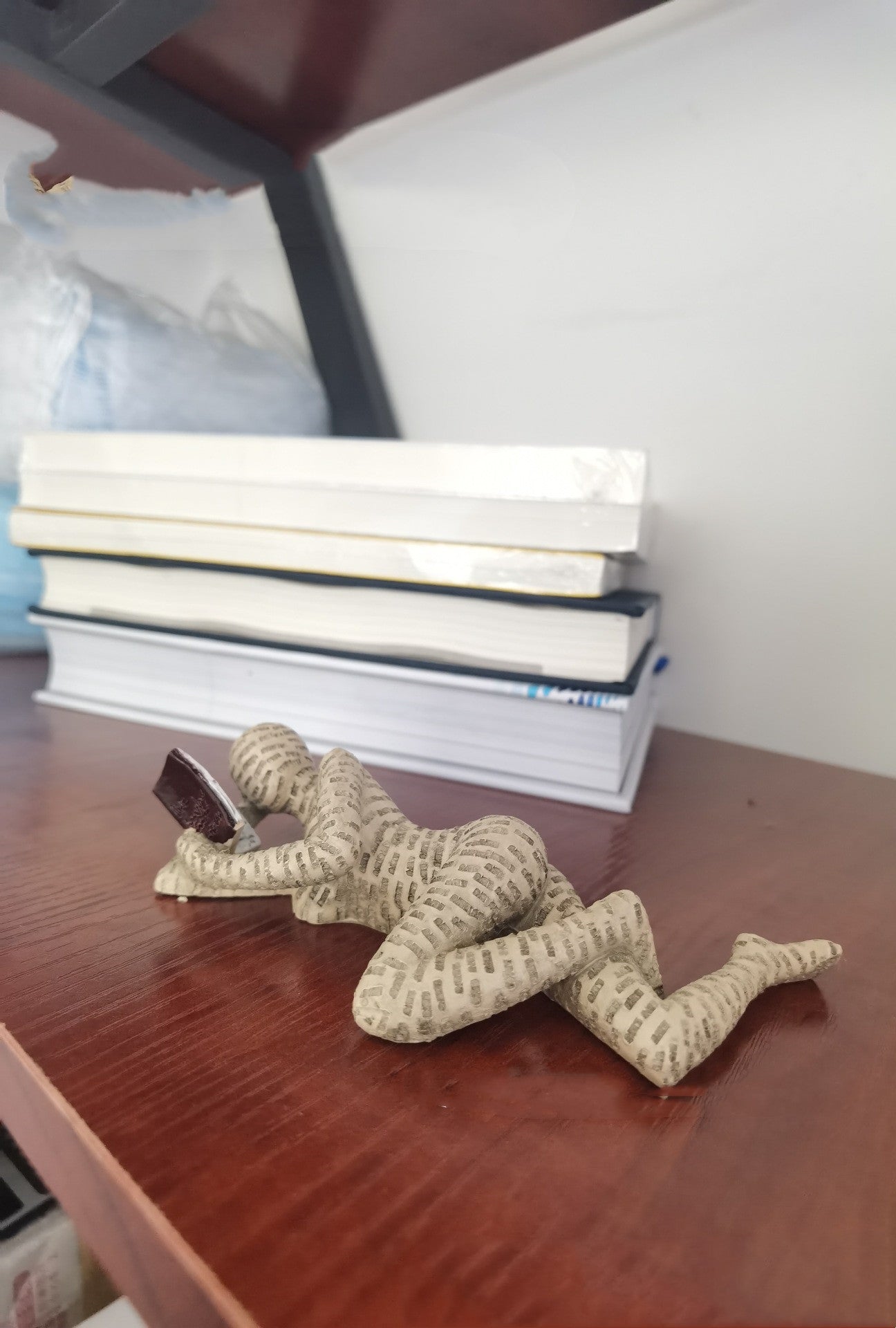 Reading Woman Thinker Resin Statue