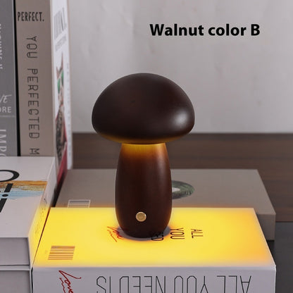 Lampada da comodino per camera da letto con decorazione a fungo, regalo creativo