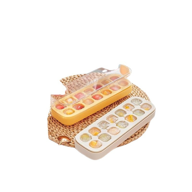 Silicone Ice Tray Press Household Homemade Box TEZZONMAART