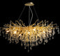 Lampadario di lusso postmoderno con goccia d'acqua e lampada di cristallo con atmosfera