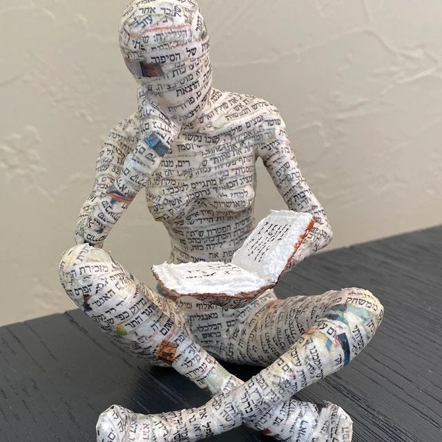 Reading Woman Thinker Resin Statue