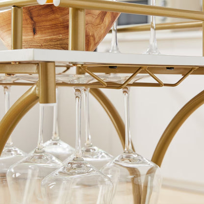 Mobile Bar Serving Cart