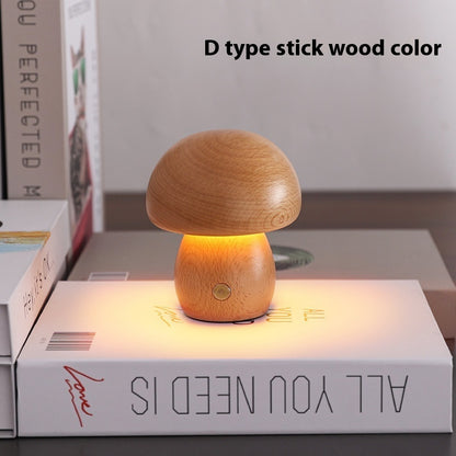Lampada da comodino per camera da letto con decorazione a fungo, regalo creativo