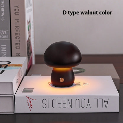 Lampada da comodino per camera da letto con decorazione a fungo, regalo creativo