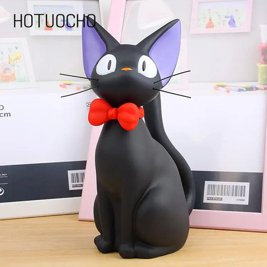 Hotuocho Black Cat Saving Box Animal Figurines Money Box Animal Coin Bank Home Decor Modern Style Piggy Bank Figurines Kids Gift