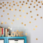 Gold Dots Wall Sticker Removable Kids Room Home Decoration Decals Golden DIY Dot Combination Children Bedroom Home Decor Poster