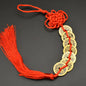Chinese manual Knot Fengshui Lucky Charms Ancient I CHING Copper Coins Mascot Prosperity Protection Good Fortune Home Car Decor