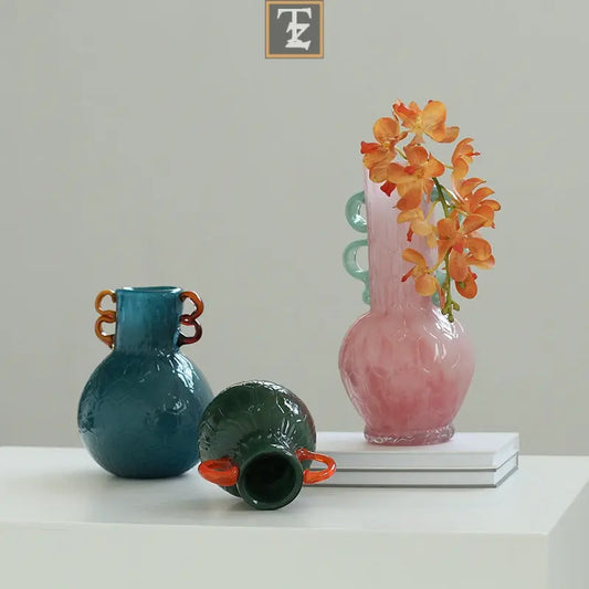 Hallway Soft Outfit Countertop Decoration Colorful Vase 