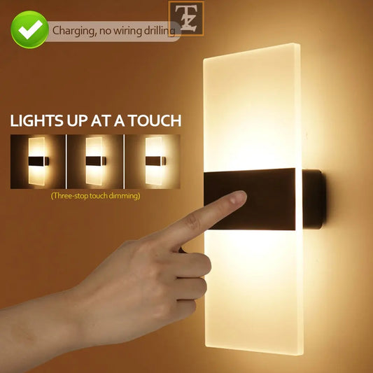 Indoor Sensing USB Charging Wall Lamp 