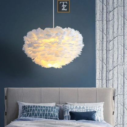 Modern Minimalist Master Bedroom Ins Net Red Girl Heart Chandelier Routine Essentials Studio