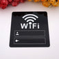 WIFI Sign 3D Acrylic Mirror Wall Stickers Rewritable Handwriting Account and Password For Public Shope Signage
