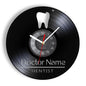 Dentist Equipment Dental Office Teeth Wall Sign Decorative Clock Orthodontist Vinyl Record Wall Clock Nurse Appreciation Gift