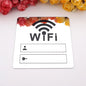 WIFI Sign 3D Acrylic Mirror Wall Stickers Rewritable Handwriting Account and Password For Public Shope Signage