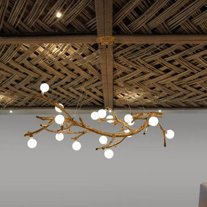 Lampadario da ristorante Luci decorative a forma di ramo di albero Lampade a vento giapponesi Wabi-sabi Zen