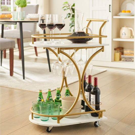 Mobile Bar Serving Cart