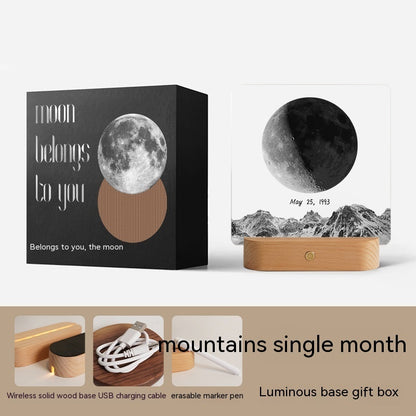 Decorazione della luna regalo