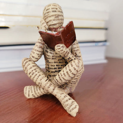 Reading Woman Thinker Resin Statue