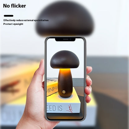 Lampada da comodino per camera da letto con decorazione a fungo, regalo creativo