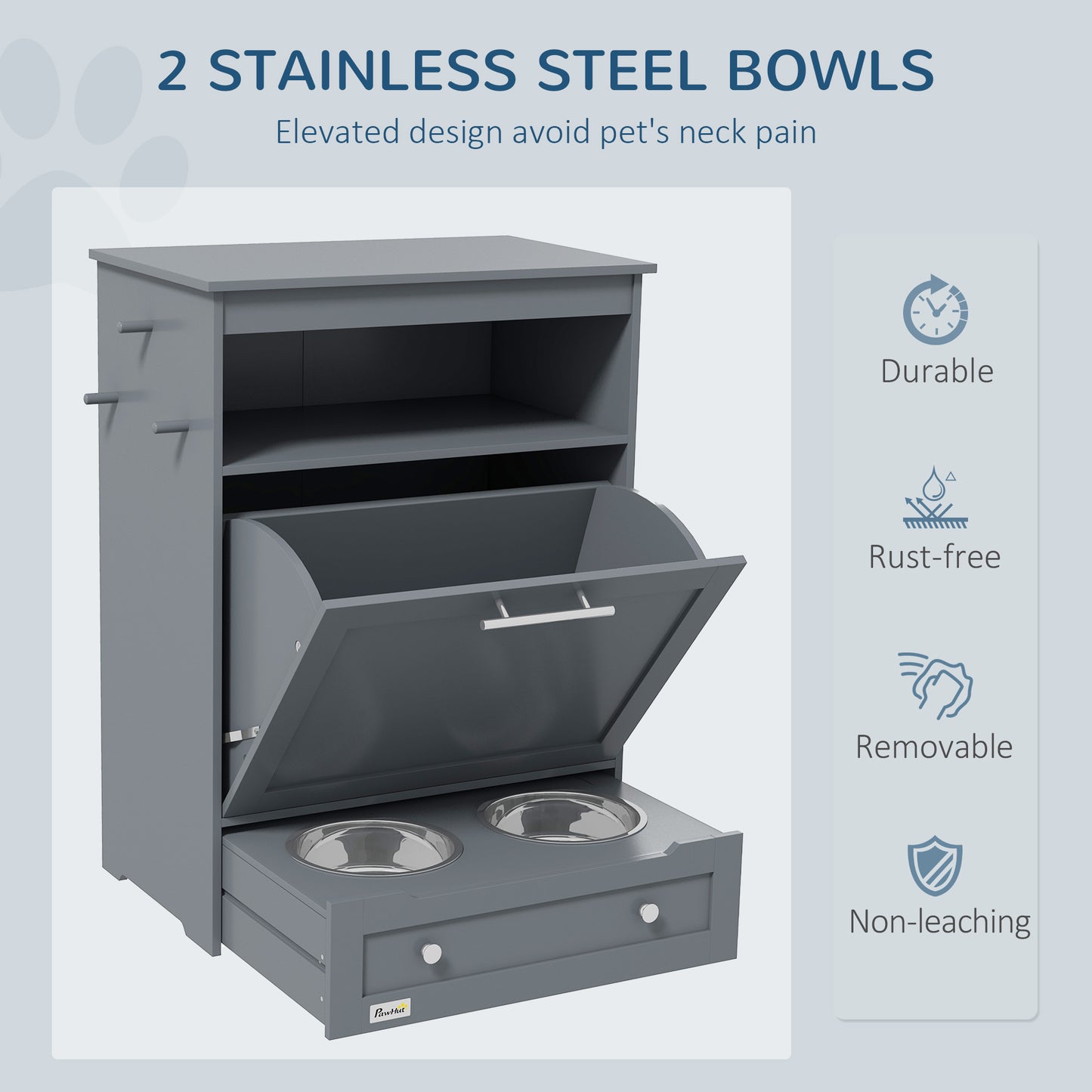 Pet Feeder Food Storage