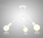 Lampadario minimalista creativo in ferro con tubo di ferro