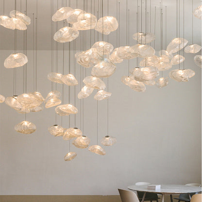 Lampadario decorativo in vetro di lusso postmoderno