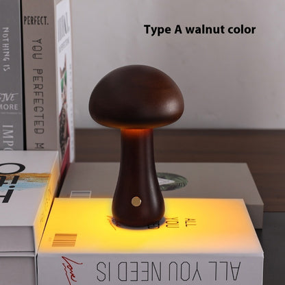 Lampada da comodino per camera da letto con decorazione a fungo, regalo creativo