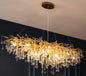 Lampadario di lusso postmoderno con goccia d'acqua e lampada di cristallo con atmosfera