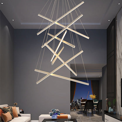 Lampadario moderno semplice per atmosfera, piccolo appartamento di lusso, lampade vuote per scuola superiore